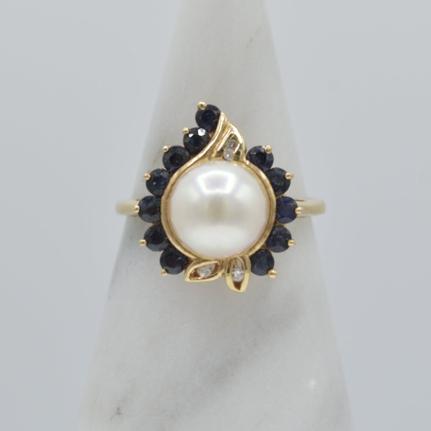 Pearl Sapphire Ring