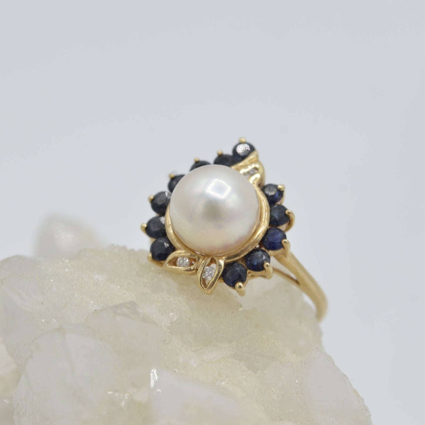 Pearl Sapphire Ring