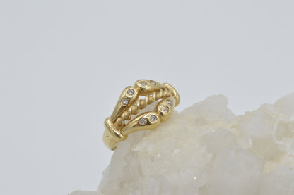 Dragonfly Ring, 14k