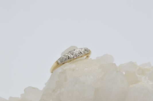 Two Toned Vintage Ring, 14k