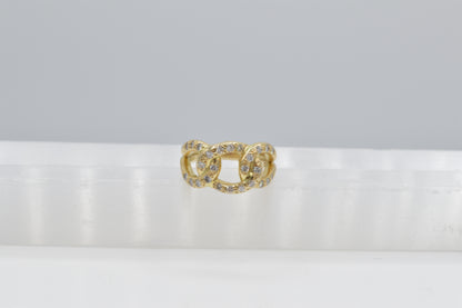 Diamond Pretzel Ring, 18k