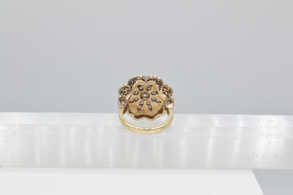 Enamel Diamond Star Ring