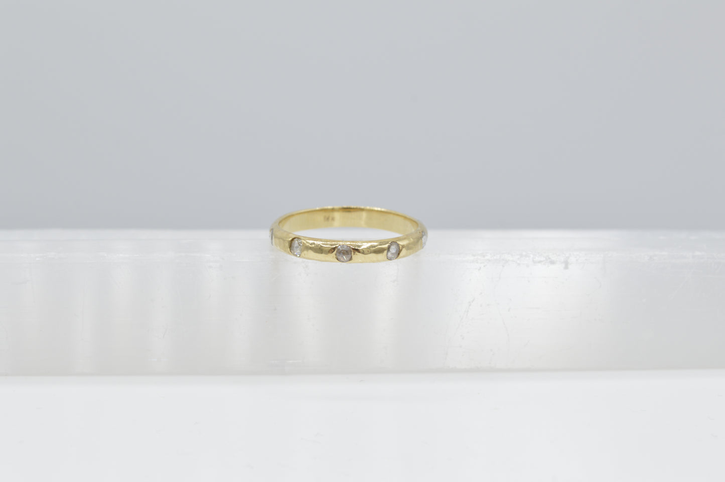 Hammered Band w. Diamonds