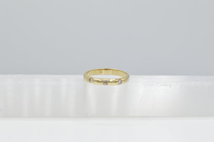 Hammered Band w. Diamonds