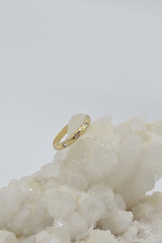 Hammered Band w. Diamonds