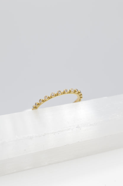 Dainty Eternity Rings, 18k