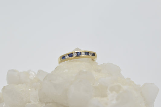 Sapphire Stacker, 14k