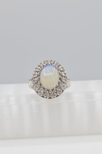 Sunrise Opal Ring, 14k