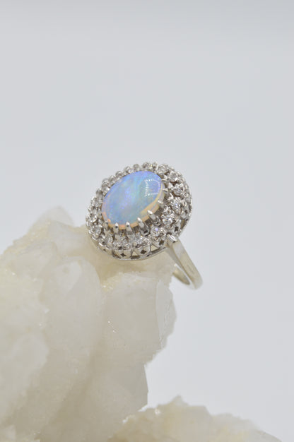 Sunrise Opal Ring, 14k