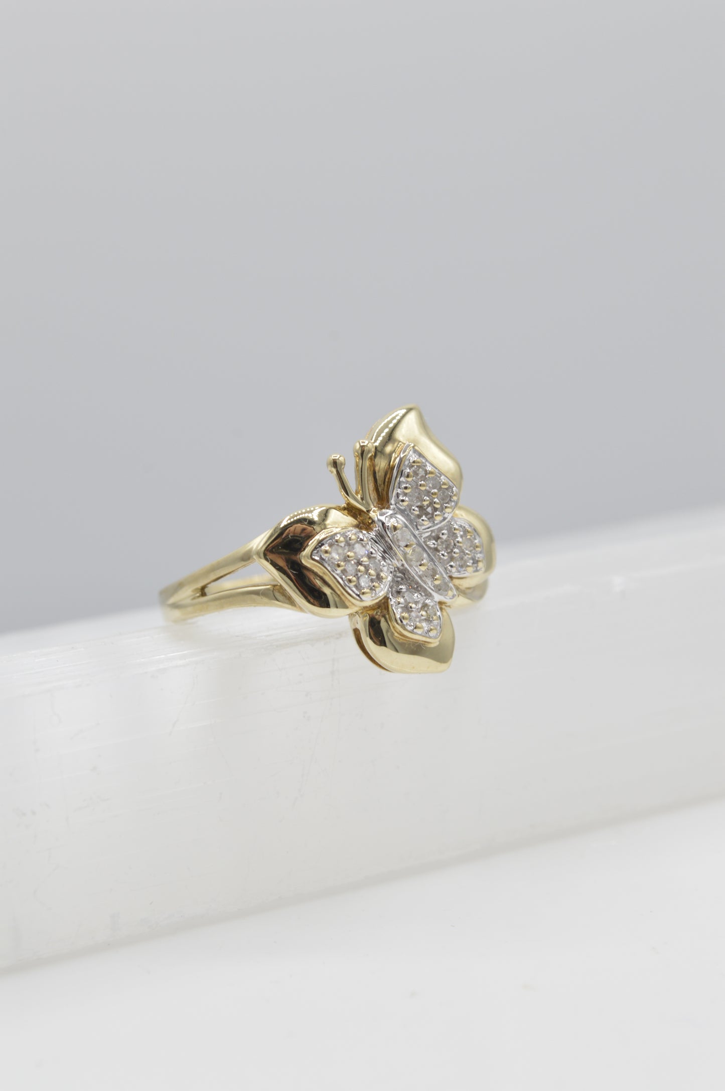 Butterfly Ring, 10k