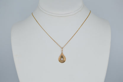 Teardrop Diamond Necklace