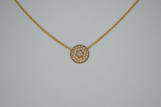 Diamond Honeycomb Necklace