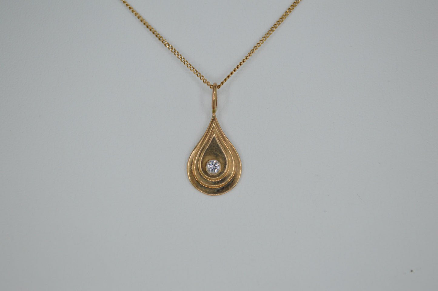 Teardrop Diamond Necklace