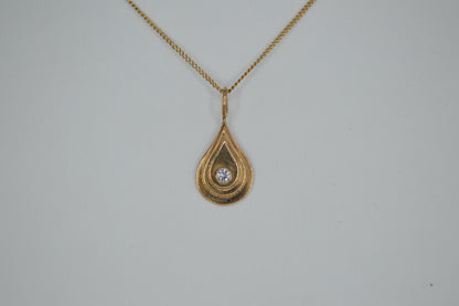 Teardrop Diamond Necklace